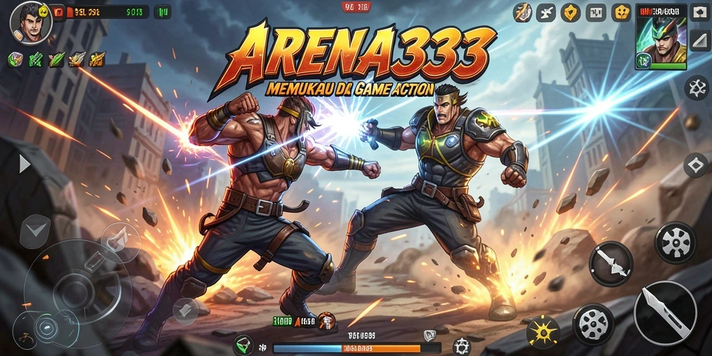 Tangkapan layar menampilkan pertarungan intens di ARENA333.