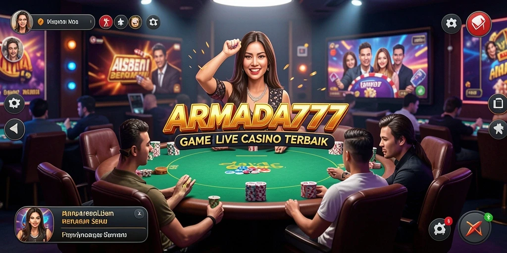Tampilan gameplay Live Casino yang menarik di ARMADA777.
