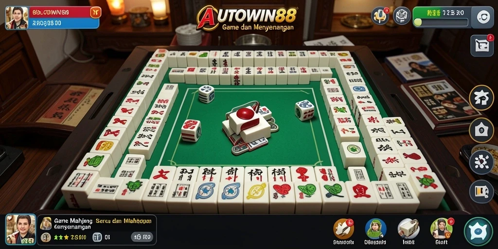 Screenshot utama AUTOWIN88 menampilkan gameplay seru Mahjong yang menantang.