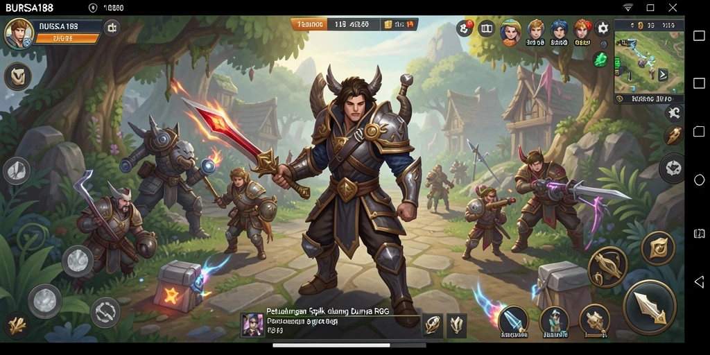 Screenshot menampilkan grafis menawan dan aksi RPG yang mendebarkan.