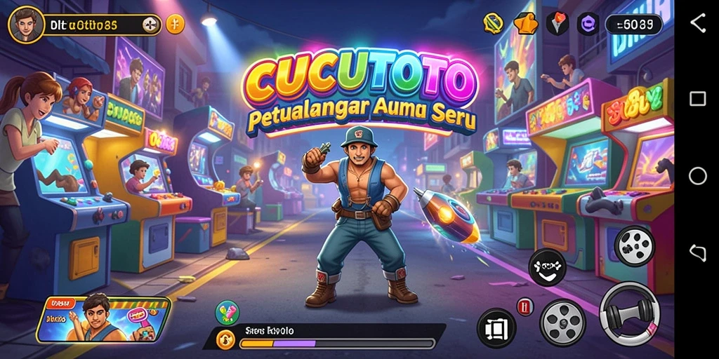 Tampilan gameplay seru dalam CUCUTOTO dengan beragam tantangan.