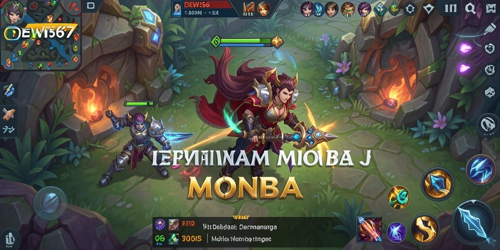 Screenshot gameplay DEWI567 menampilkan pertarungan epik antara karakter.