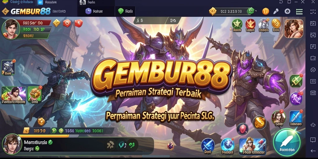 Tampilan gameplay menarik dari GEMBUR88 saat bertempur.