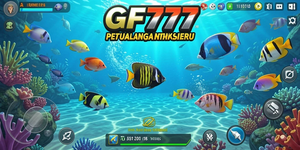 Tangkapan layar gameplay GF777 yang seru dengan aksi tembak ikan.