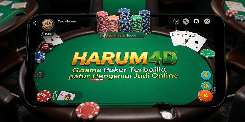Screenshot menunjukkan momen menegangkan saat bermain Poker di HARUM4D.
