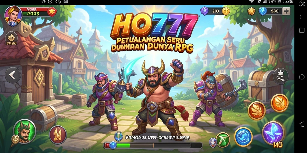 Tampilan gameplay epik dalam dunia RPG HO777 yang memukau.