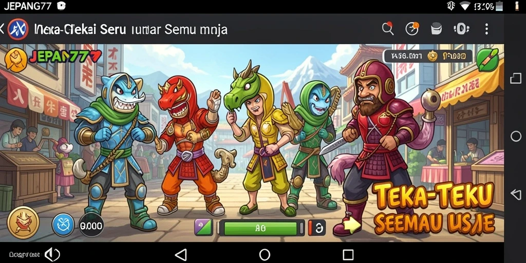 Screenshot gameplay JEPANG77 yang menunjukkan tantangan puzzle yang seru.