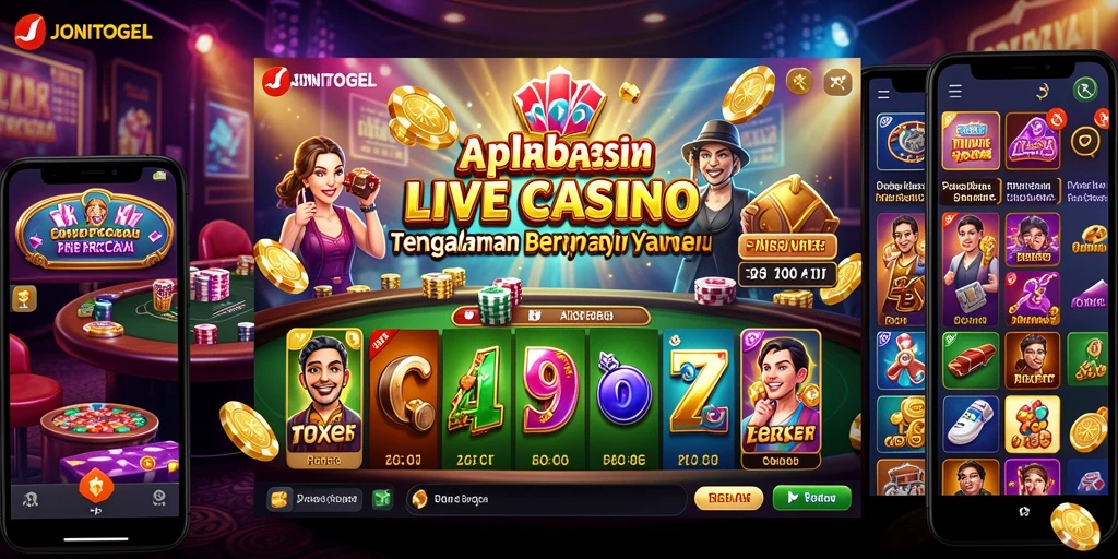 Screenshot JONITOGEL yang menampilkan dealer langsung dan permainan yang mengasyikkan.