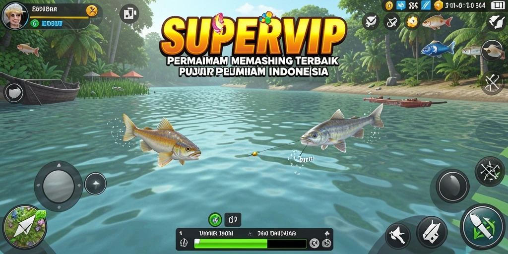 Tangkapan ikan terbaik dalam SUPERVIP saat gameplay seru.