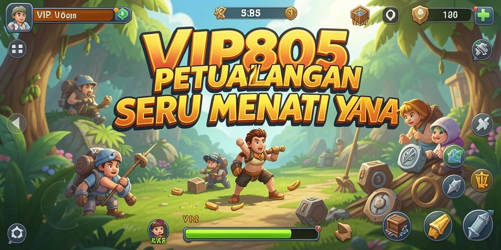 Screenshot dari VIP805 menampilkan petualangan yang mendebarkan.
